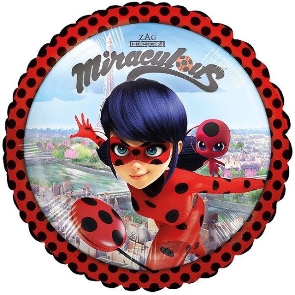 Globo Foil de Ladybug de 45 Centímetros
