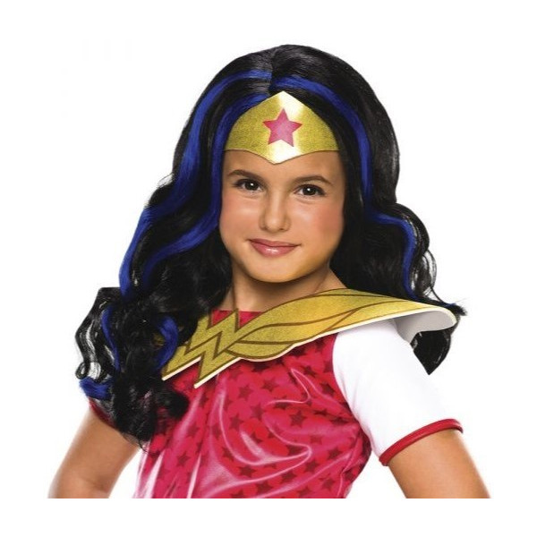 Peluca de Wonder Woman de Super Hero Girls Infantil