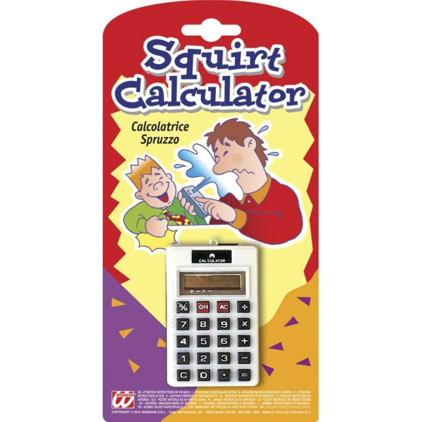 Calculadora de Broma con Chorro de Agua