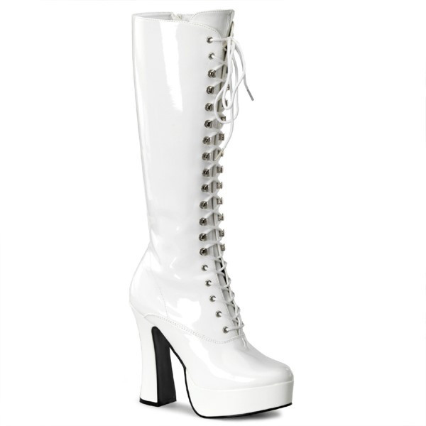 Bota Electra-2020 de color Blanco de Pleaser para Adulto