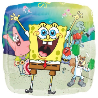 Globo Foil de Bob Esponja y Amigos de 45 Centímetros