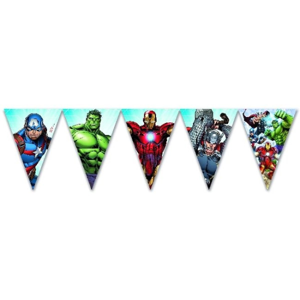 Guirnalda de Banderines de Avengers
