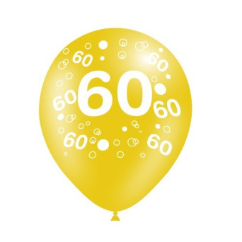 Globo Látex de Número 60 8 Unidades R12 de 30 Centímetros 100% Biodegradable