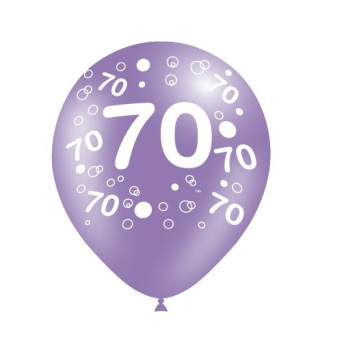 Globo Látex de Número 70 8 Unidades R12 de 30 Centímetros 100% Biodegradable