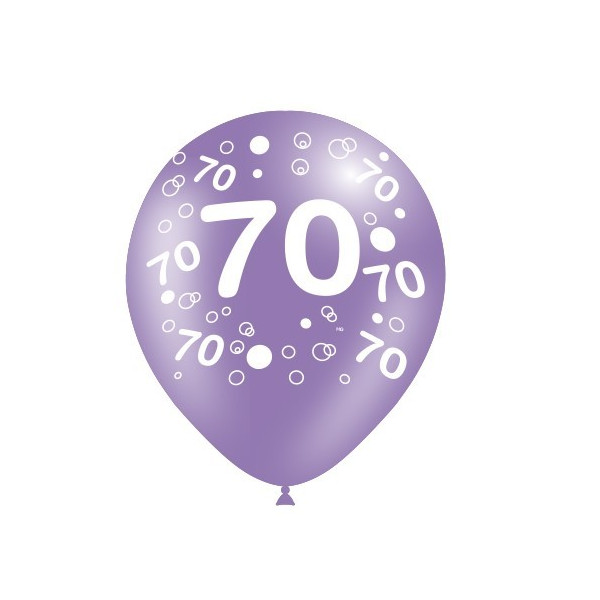 Globo Látex de Número 70 8 Unidades R12 de 30 Centímetros 100% Biodegradable