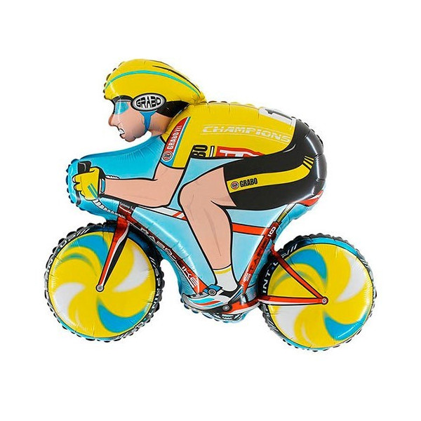 Globo Foil de Ciclista de 79 x 89 Centímetros