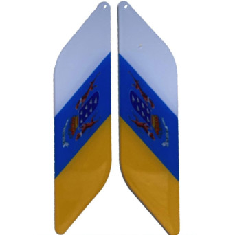 Pegatina de Bandera Canaria 2 Unidades para Coche