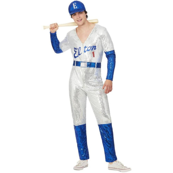 Disfraz de Elton John Jugador de Béisbol Deluxe para Adulto