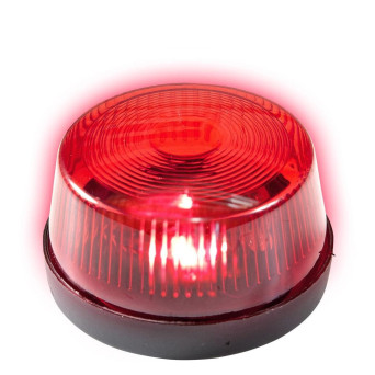 Luz de Emergencia Parpadeante de 7 x 4 Centímetros de color Rojo con Sirena