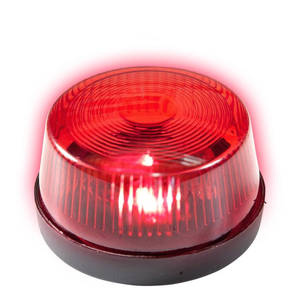 Luz de Emergencia Parpadeante de 7 x 4 Centímetros de color Rojo con Sirena