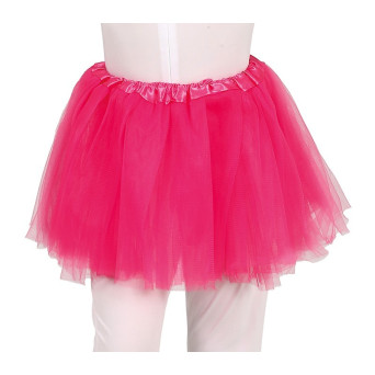 Tutú de 30 Centímetros de color Fucsia Infantil