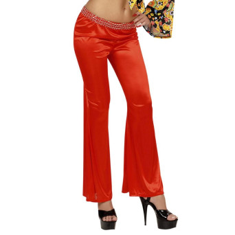 Pantalón de Campana de color Rojo para Adulto