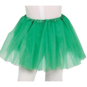 Tutú de 30 Centímetros de color Verde Oscuro Infantil