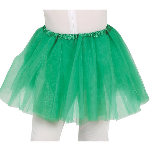 Tutú de 30 Centímetros de color Verde Oscuro Infantil