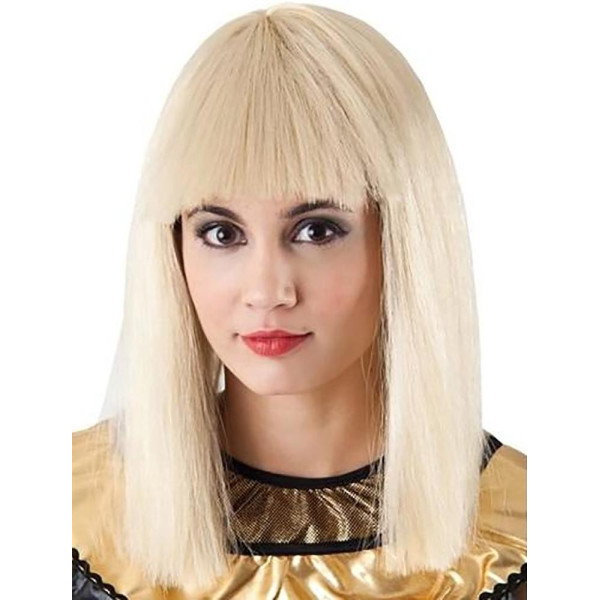Peluca Rubia de Media Melena para Adulto