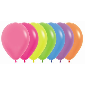 Globo Látex R12 de 30 Centímetros 50 Unidades acabado Neón de Sempertex