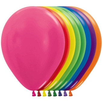 Globo Látex R12 de 30 Centímetros 50 Unidades acabado Metal de Sempertex