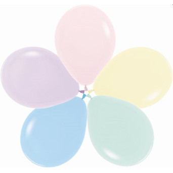 Globo Látex R12 de 30 Centímetros 50 Unidades acabado Pastel de Sempertex