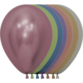 Globo Látex R12 de 30 Centímetros 50 Unidades acabado Reflex de Sempertex