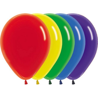 Globo Látex R5 de 13 Centímetros 100 Unidades acabado Cristal de Sempertex