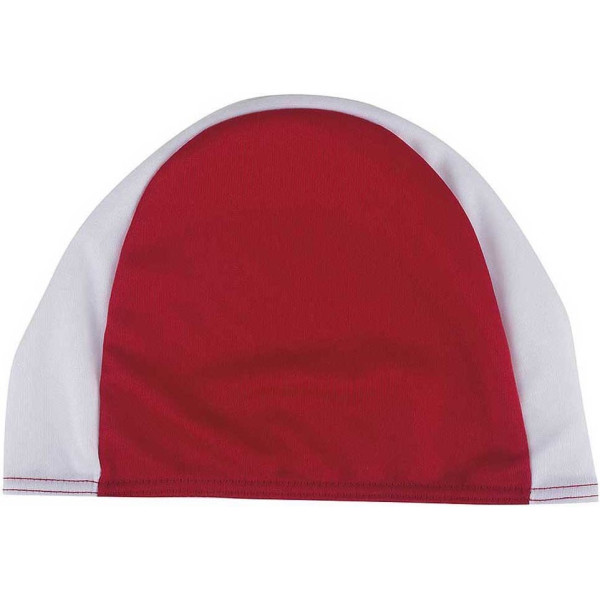 Gorro Blanco y Rojo de Poliéster para Waterpolo