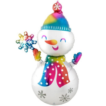 Globo Foil de Muñeco de Nieve