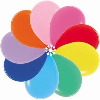 Globo Látex R12 de 30 Centímetros 12 Unidades acabado Fashion Solido de Sempertex