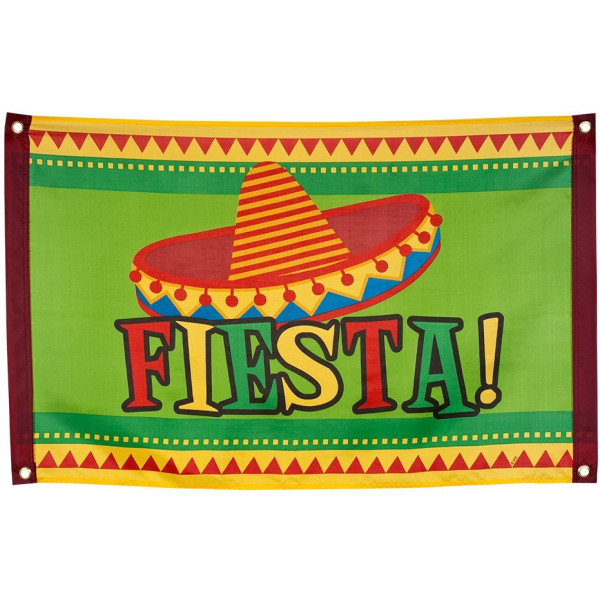 Banner de Fiesta Mexicana de 90 x 60 Centímetros