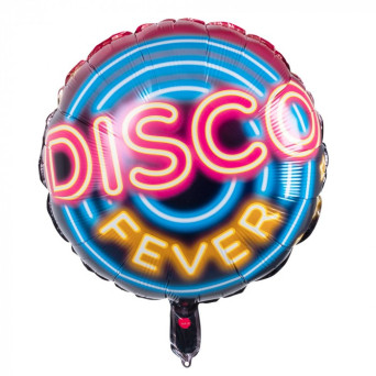 Globo Foil de Disco Fever de 45 Centímetros