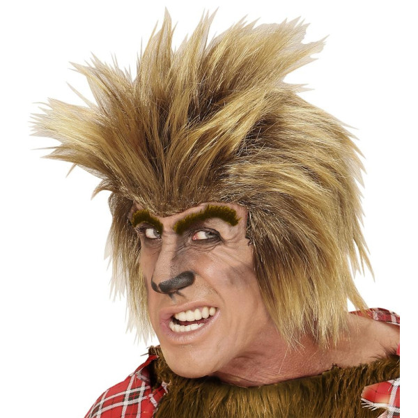 Peluca Castaña de Hombre Lobo para Adulto