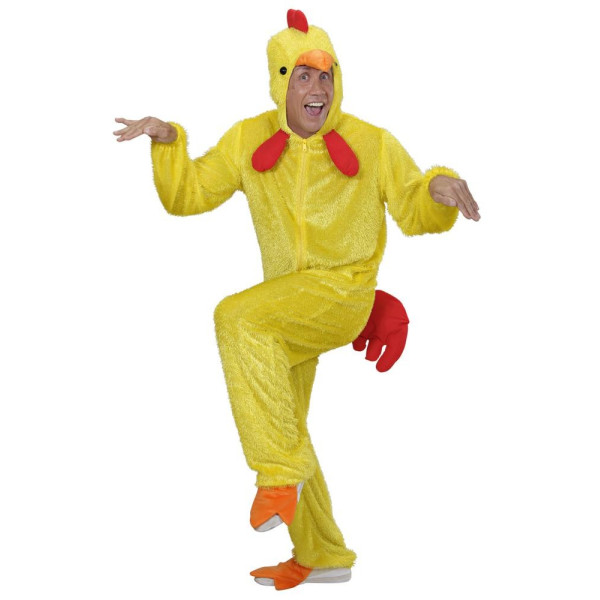 Disfraz de Pollito Funny de color Amarillo para Adulto