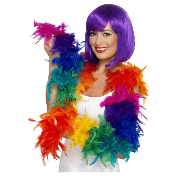 Boa de Plumas Arco Iris de 80 Gramos