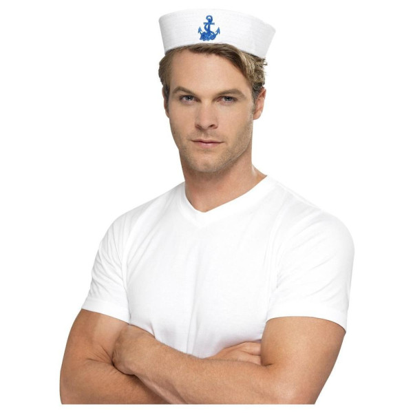 Gorro de Marinero de EE.UU color Blanco para Adulto