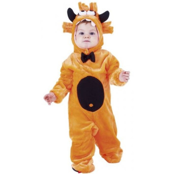 Disfraz de Monstruo de color Naranja para Bebé