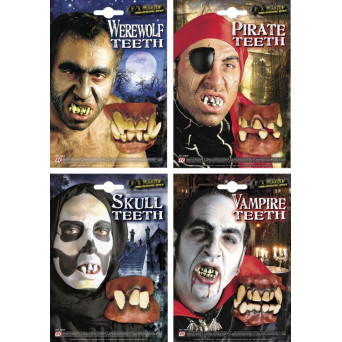 Dentadura de Personajes Halloween Varios Modelos para Adulto