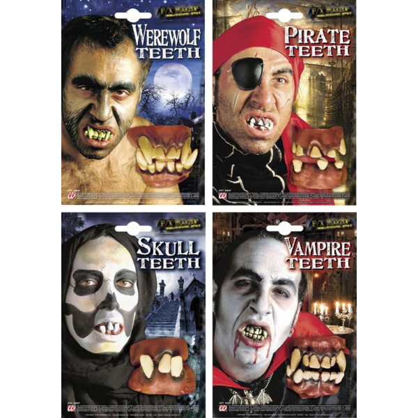 Dentadura de Personajes Halloween Varios Modelos para Adulto