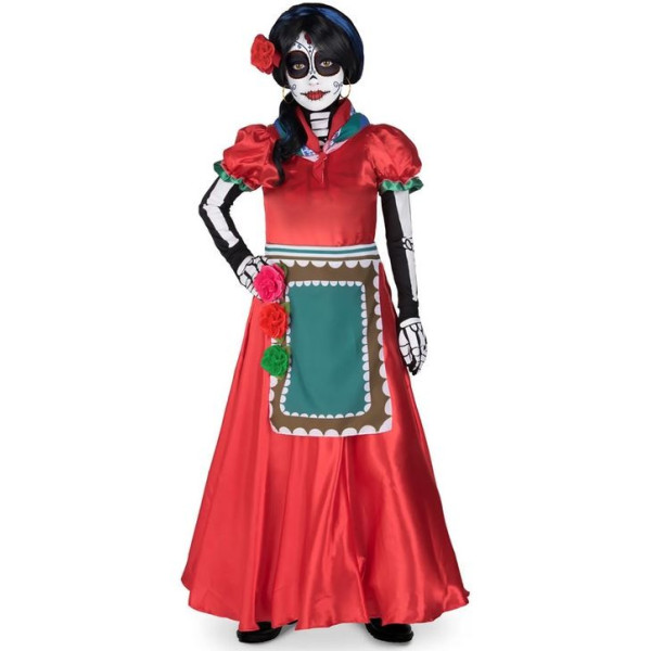 Disfraz de Rosabella del Día de los Muertos Mexicano Infantil