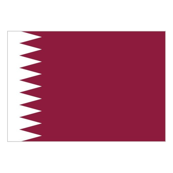 Bandera de Qatar de Poliéster Microperforada Reforzada
