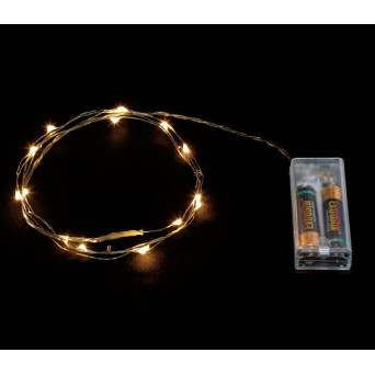Hilo de 10 LED´s de color Blanco Cálido de 1 Metro