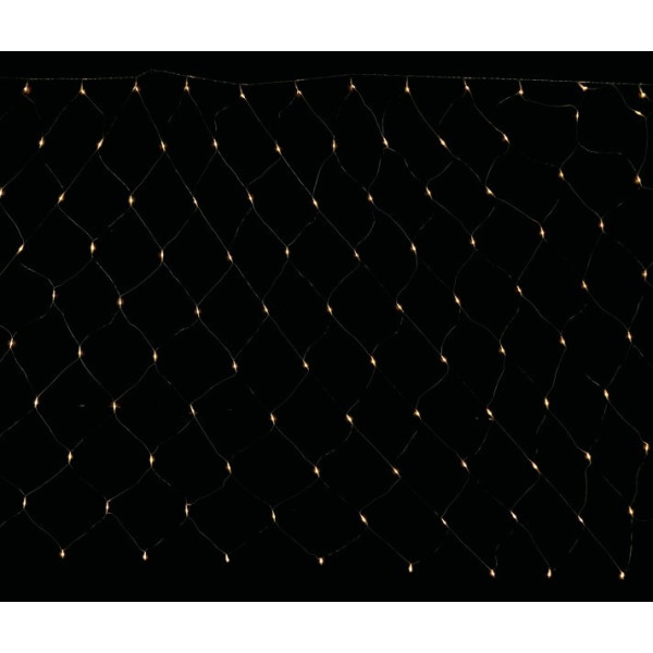 Red de 160 LED´s Blanco Cálido de 2 x 1,5 Metros Multifunción para Exterior