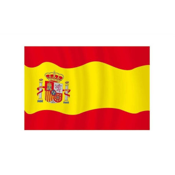 Pegatina de Bandera España con Escudo