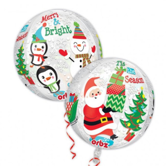 Globo Orbz de Navidad de 40 Centímetros