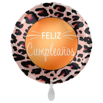 Globo Foil de Feliz Cumpleaños Animal de 43 Centímetros