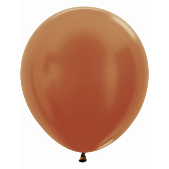 Globo Látex R18 de 45 Centímetros acabado Metal de Sempertex