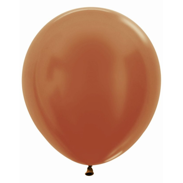 Globo Látex R18 de 45 Centímetros acabado Metal de Sempertex