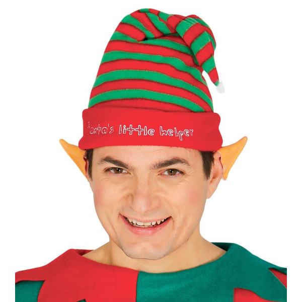 Gorro de Elfo con Rayas para Adulto