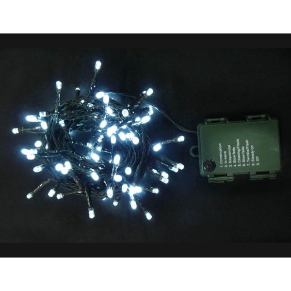 Guirnalda de 96 LED`s Blanco Multifunción para Exterior