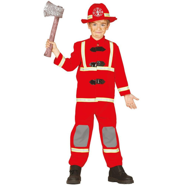 Disfraz de Bombero de color Rojo Infantil