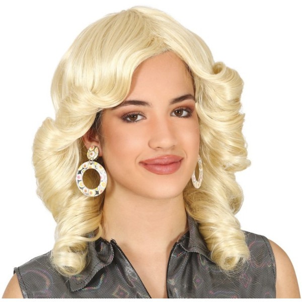Peluca Rubia de los años 70´s para Adulto