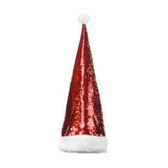 Gorro de Papá Noel de 70 Centímetros con Lentejuelas